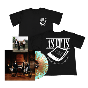 As It Is: Turquoise/Orange Splatter Vinyl LP, T-Shirt + Signed Print