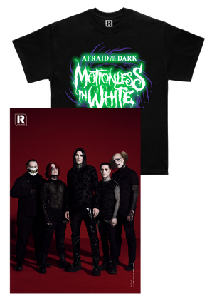 Issue #319 (Motionless In White): Magazine + Glow In The Dark T-Shirt.