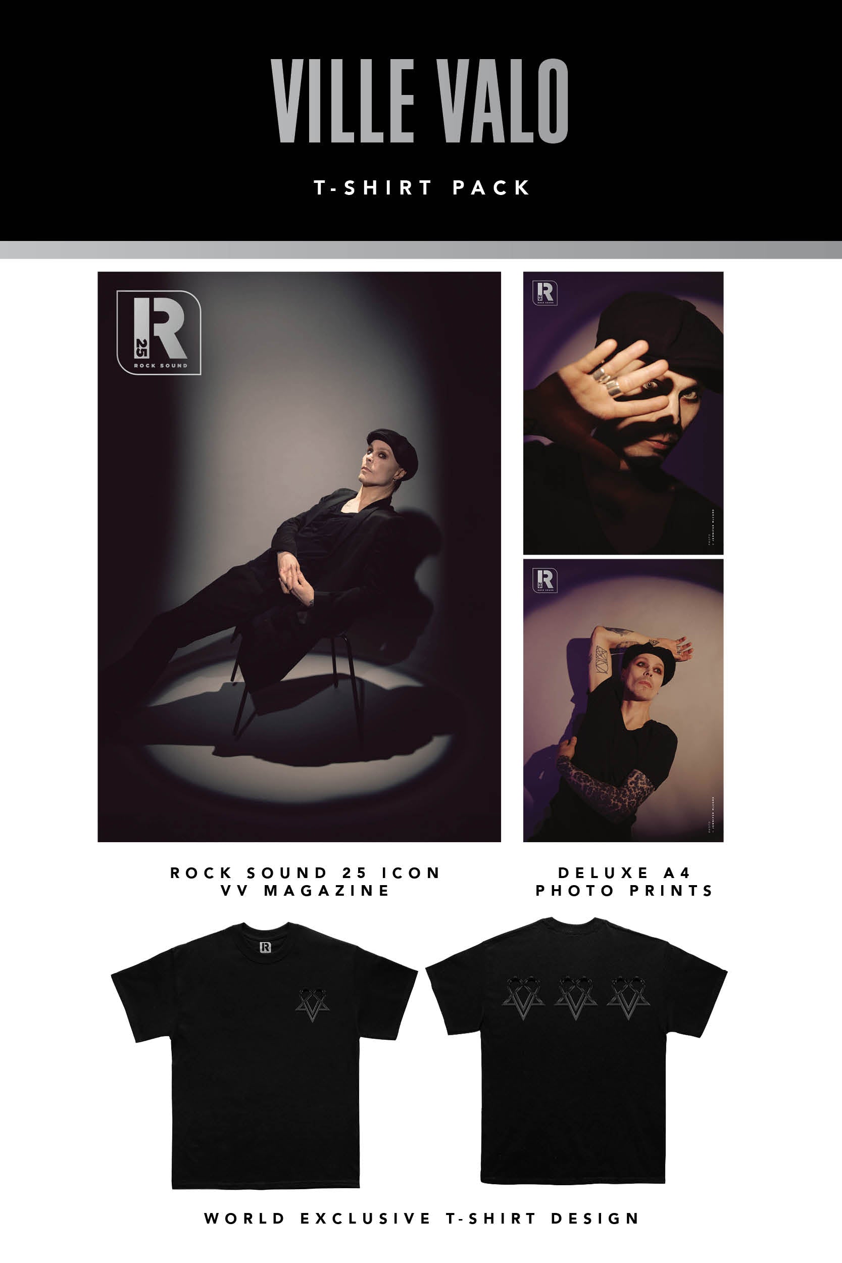 Rock Sound Issue 308 - Ville Valo T-Shirt Pack