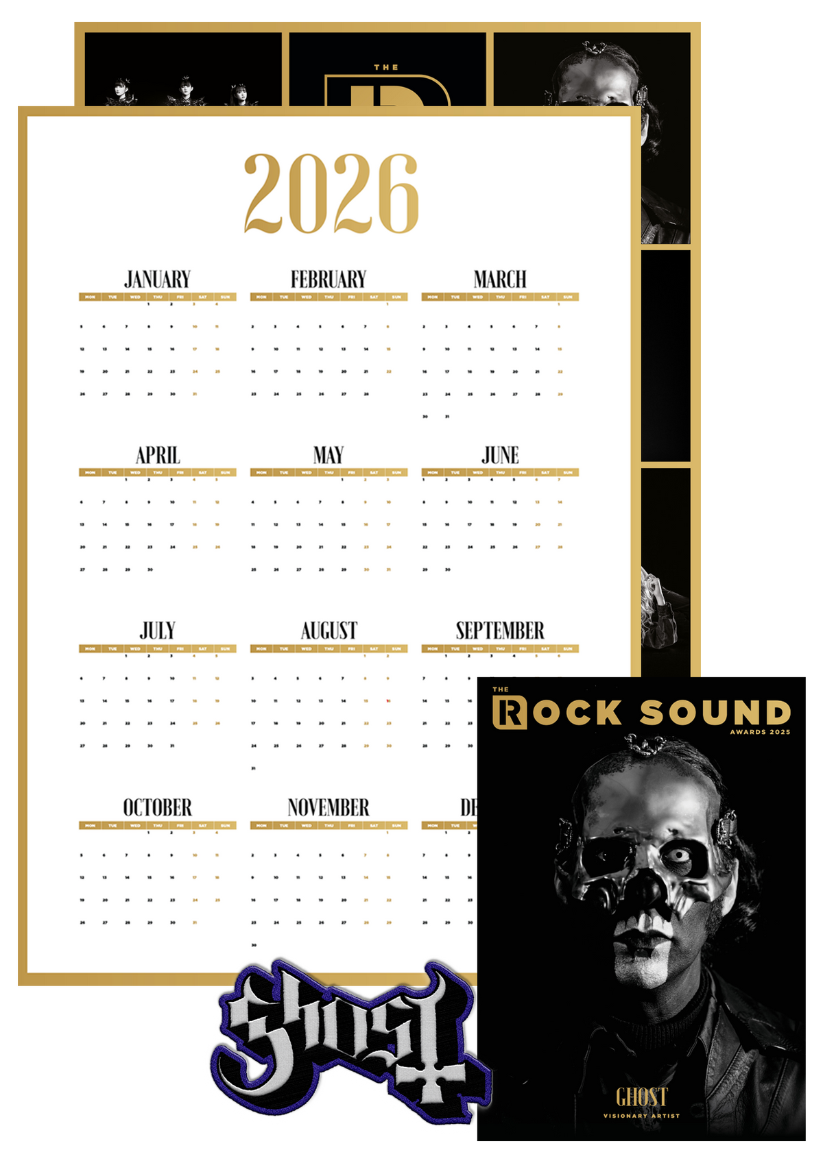 Issue #317 (Awards 2025 - Ghost): Mag, Calendar + Patch. – Rock Sound