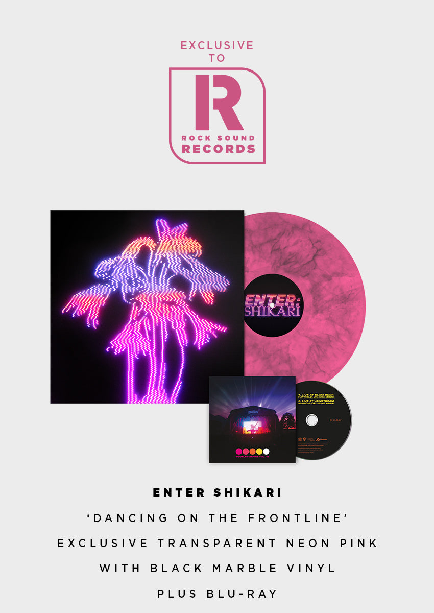 Enter Shikari - 'Dancing On The Frontline' Exclusive Transparent Neon Pink and Black Marble Vinyl + Blu-Ray