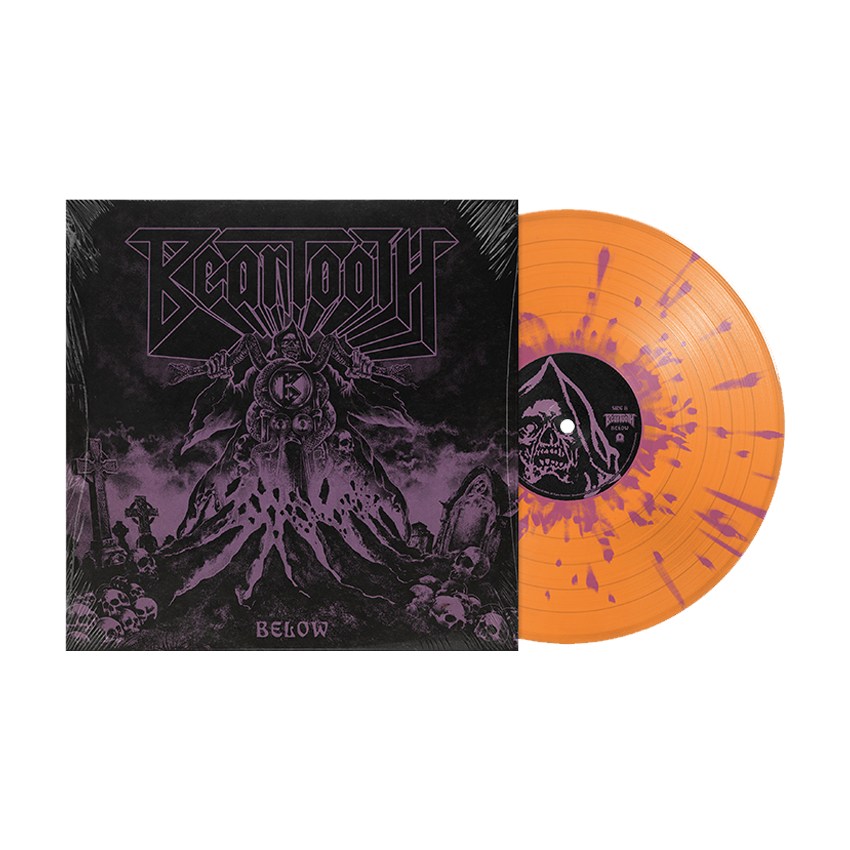 Below: Limited Orange & Purple Splatter Vinyl LP