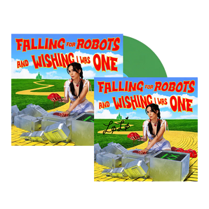 Tomber amoureux des robots et souhaiter en être un : LP vinyle vert limité + carte d'art signée