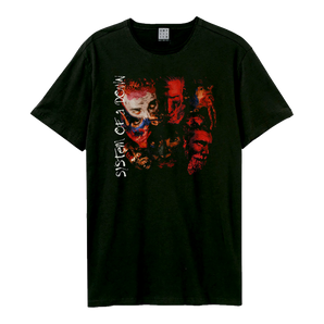 T-Shirt mit bemalten Gesichtern