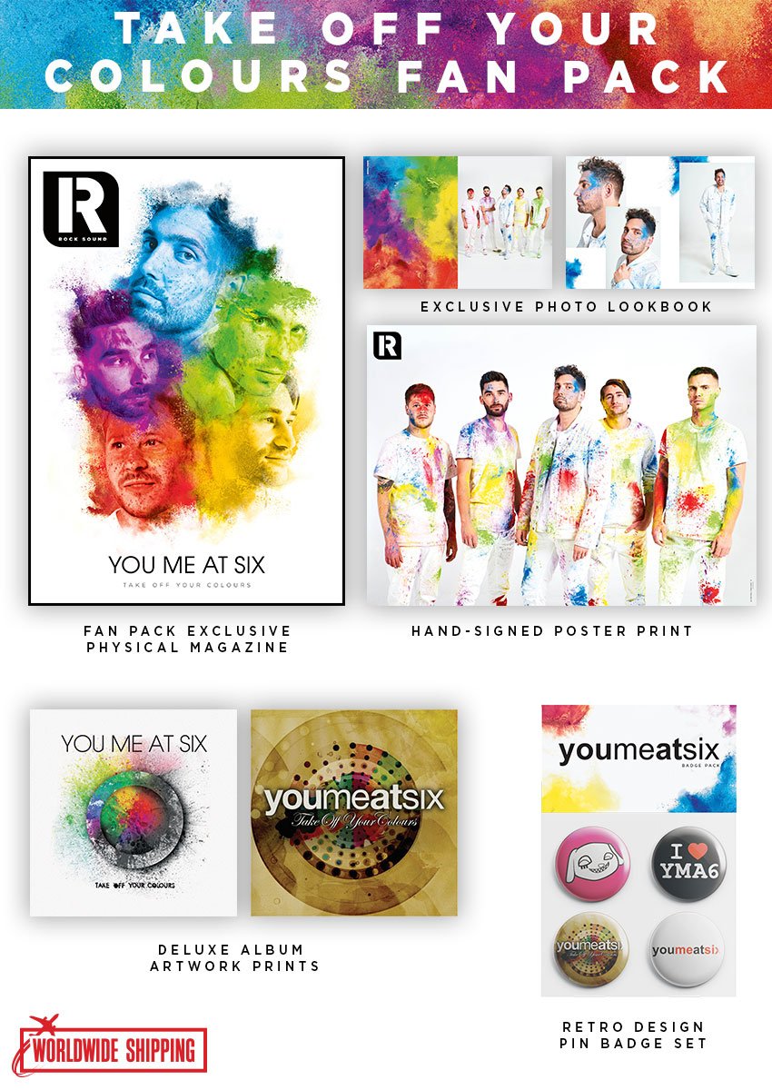 Rock Sound Issue 246.1 - You Me At Six 'Take Off Your Colours' Fan Pack - Rock Sound Shop